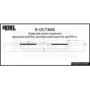 Гриф для кросс-тренинга двухцветный без центральной насечки до 679 кг REBEL