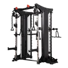 Мультикомплекс на базе машины Смита с кроссовером с двумя весовыми стеками по 90,5 кг