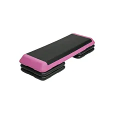 Степ платформа обрезиненная Профи, 3-х уровневая STPRO201-6D