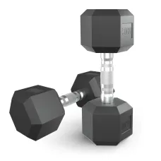 Гантель гексагональная UNIX Fit обрезиненная 10 кг, 2 шт