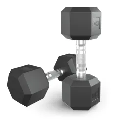 Гантель гексагональная UNIX Fit обрезиненная 10 кг, 2 шт