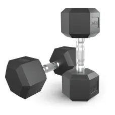 Гантель гексагональная UNIX Fit обрезиненная 12,5 кг, 2 шт.