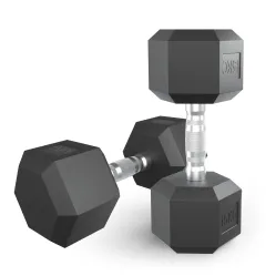 Гантель гексагональная UNIX Fit обрезиненная 15 кг, 2 шт