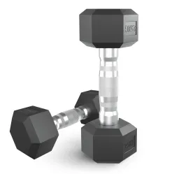 Гантель гексагональная UNIX Fit обрезиненная 2,5 кг, 2 шт.