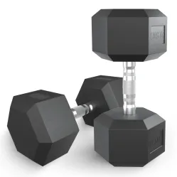 Гантель гексагональная UNIX Fit обрезиненная 27,5 кг / шт