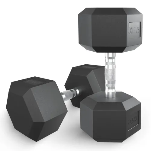 Гантель гексагональная UNIX Fit обрезиненная 27,5 кг / шт