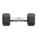 Гантель гексагональная UNIX Fit обрезиненная 25 кг / шт.