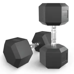 Гантель гексагональная UNIX Fit обрезиненная 30 кг / шт