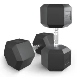 Гантель гексагональная UNIX Fit обрезиненная 32,5 кг / шт