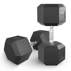 Гантель гексагональная UNIX Fit обрезиненная 37,5 кг / шт