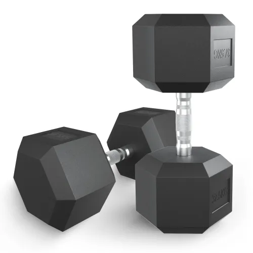 Гантель гексагональная UNIX Fit обрезиненная 37,5 кг / шт