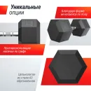 Гантель гексагональная UNIX Fit обрезиненная 42,5 кг / шт