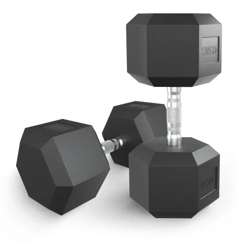 Гантель гексагональная UNIX Fit обрезиненная 42,5 кг / шт