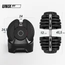 Гантель со ступенчатой регулировкой UNIX Fit 40 кг