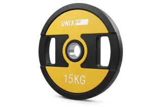 Диск уретановый c хватом UNIX Fit PRO 15 кг, 51 мм, 1 шт