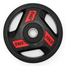 Диск обрезиненный c хватом UNIX Fit PRO 25 кг, 51 мм, 1 шт