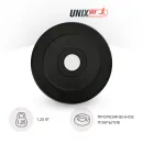 Диск обрезиненный UNIX Fit 1.25 кг, 25 мм