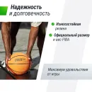 Мяч баскетбольный UNIX Line размер 7 с насосом в комплекте