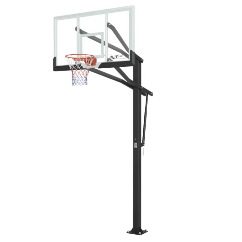 Баскетбольная стойка стационарная UNIX Line B-Stand-TG PRO 72"x42" (180 х 105 см) R45 H230-305 см