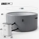 Надувной SPA-бассейн UNIX Line Thermal 180 см серый