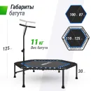 Батут спортивный UNIX Line FITNESS Blue (125 см)