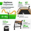Батут спортивный UNIX Line FITNESS PRO (125 см) Orange