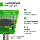Батут UNIX Line Simple 12 ft Color (outside)