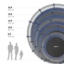 Батут UNIX Line Премиальный / Supreme Basic 12 ft (366 см) синий