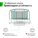 Батут UNIX Line Премиальный / Supreme Basic 12 ft (366 см) зеленый