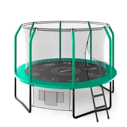Батут UNIX Line Премиальный с играми / Supreme Game 10 ft (305 см) зеленый