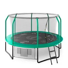 Батут UNIX Line Премиальный с играми / Supreme Game 12 ft (366 см) зеленый