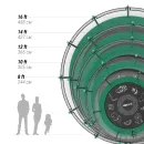 Батут UNIX Line SUPREME GAME 16 ft (Green)