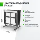 Всепогодный теннисный стол UNIX Line для улицы Extra Outdoor 6 мм ACP, черный