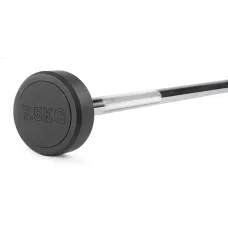 Штанга неразборная обрезиненная 7,5 кг Прямой гриф. VictoryFit VF-DX4075