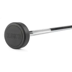 Штанга неразборная обрезиненная 7,5 кг Прямой гриф. VictoryFit VF-DX4075