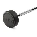 Штанга неразборная обрезиненная 15 кг Прямой гриф. VictoryFit VF-DX4150