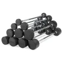 Штанга неразборная обрезиненная 15 кг Прямой гриф. VictoryFit VF-DX4150