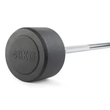 Штанга неразборная обрезиненная 40 кг Прямой гриф. VictoryFit VF-DX4400