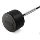 Штанга неразборная обрезиненная 45 кг Прямой гриф. VictoryFit VF-DX4450