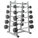 Штанга неразборная обрезиненная 15 кг Изогнутый гриф. VictoryFit VF-DX5150