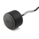 Штанга неразборная обрезиненная 45 кг Изогнутый гриф. VictoryFit VF-DX5450