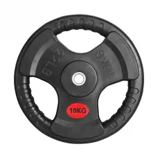 Диск 31 мм обрезиненный с 3-мя хватами 10 кг, VictoryFit VF-S251000