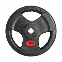 Диск 31 мм обрезиненный с 3-мя хватами 10 кг, VictoryFit VF-S251000