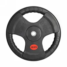 Диск 31 мм обрезиненный с 3-мя хватами 20 кг, VictoryFit VF-S252000