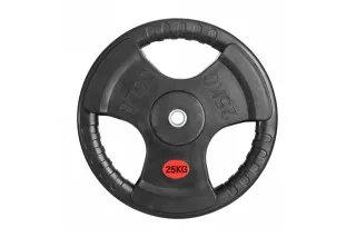 Диск 31 мм обрезиненный с 3-мя хватами 25 кг, VictoryFit VF-S252500