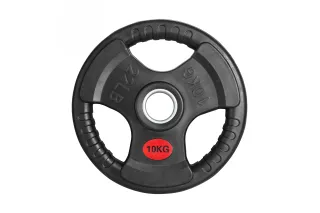 Диск 51 мм обрезиненный с 3-мя хватами 10 кг, VictoryFit VF-S511000
