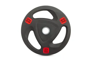 Диск 51 мм NEO обрезиненный с 3-мя хватами 25 кг, VictoryFit VF-ST51250