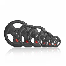 Набор дисков 31 мм обрезиненных с 3-мя хватами (пары) от 1,25-20 кг, VictoryFit VF-RSET261075